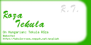 roza tekula business card